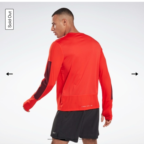 REEBOK -Running Essentials Long Sleeve Shirt Size Large - Picture 4 of 13